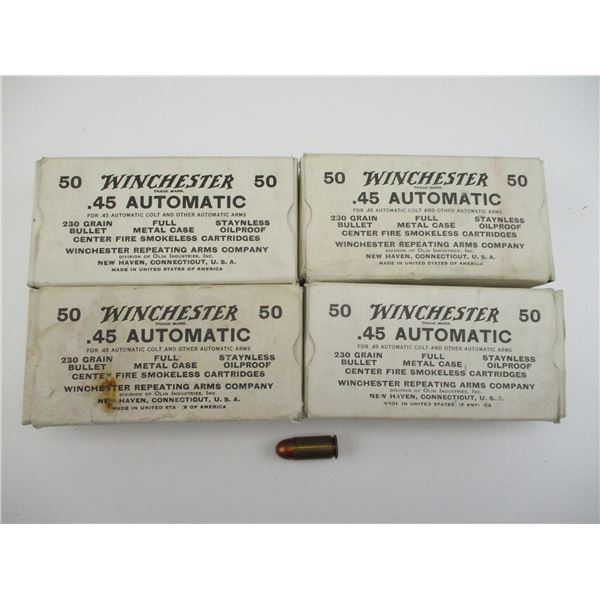 WINCHESTER .45 AUTO AMMO
