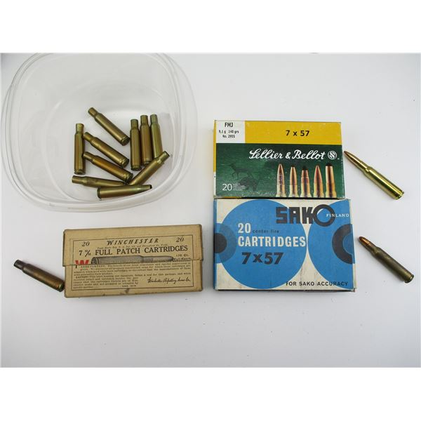 ASSORTED 7X57 AMMO