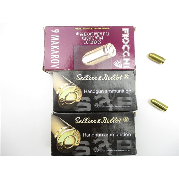 ASSORTED 9MM MAKAROV AMMO