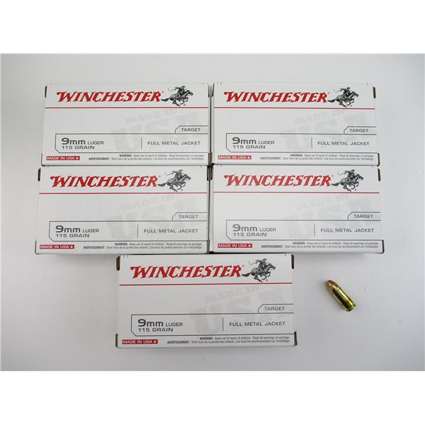 WINCHESTER 9MM LUGER AMMO