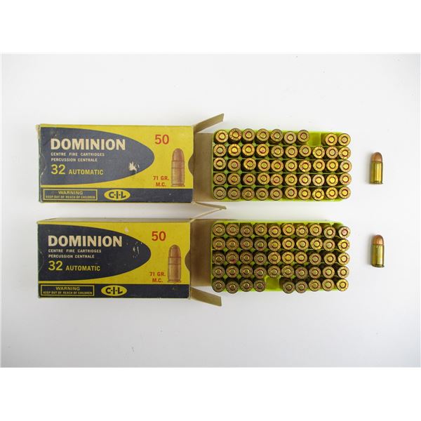 DOMINION .32 AUTO AMMO