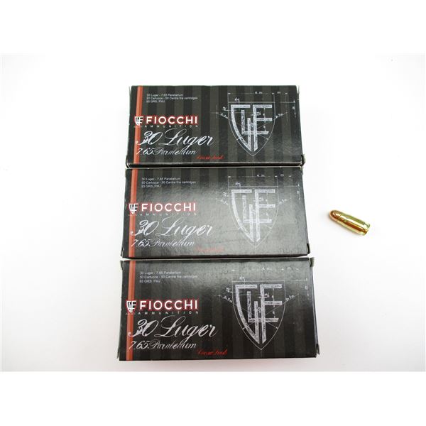 FIOCCHI .30 LUGER AMMO