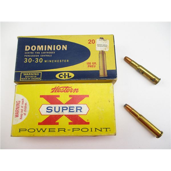 ASSORTED .30-30 WIN AMMO