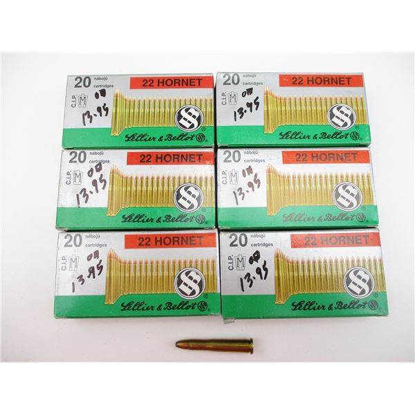 SELLIER & BELLOT .22 HORNET AMMO