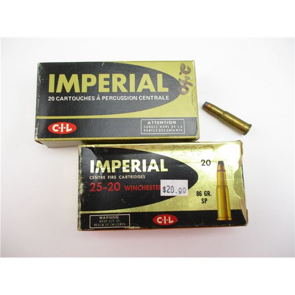 CIL IMPERIAL .25-20 WIN AMMO