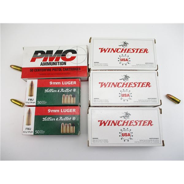 ASSORTED 9MM LUGER AMMO