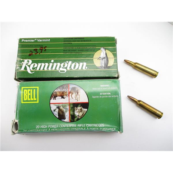 ASSORTED .22-250 REM AMMO
