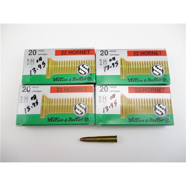 SELLIER & BELLOT .22 HORNET AMMO