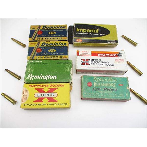 ASSORTED .30-30 WIN AMMO