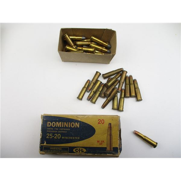 ASSORTED .25-20 WIN AMMO