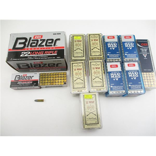 CCI ASSORTED .22 AMMO LOT