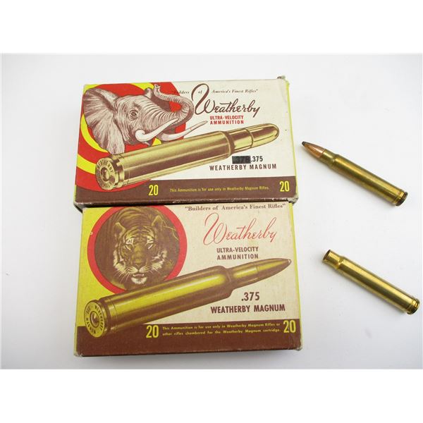 WEATHERBY .375 MAG AMMO