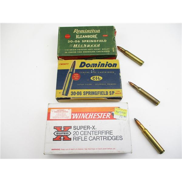 ASSORTED .30-06 AMMO