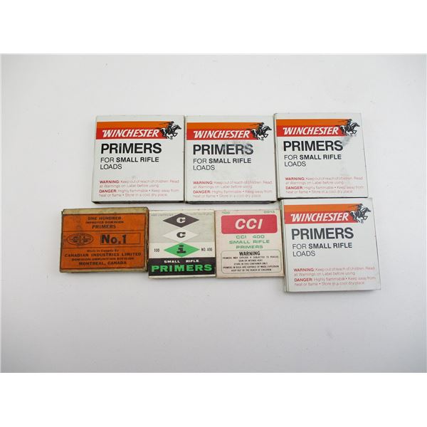ASSORTED SMALL RIFLE PRIMERS LOT
