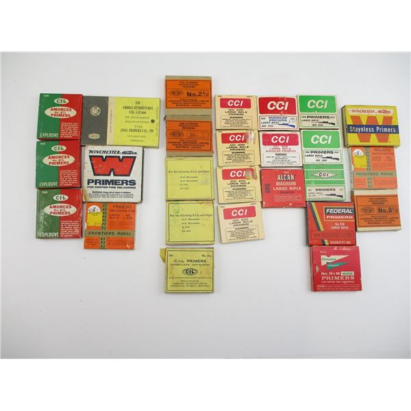 ASSORTED LARGE RIFLE PRIMERS LOT