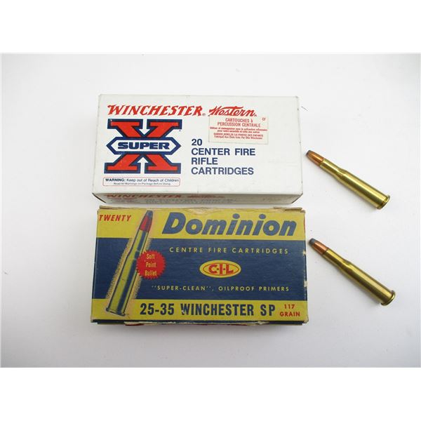 ASSORTED .25-35 WIN AMMO