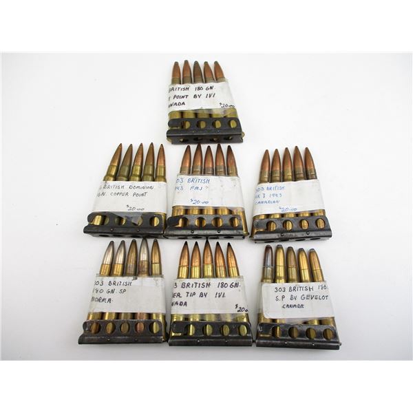 ASSORTED .303 BRITISH AMMO