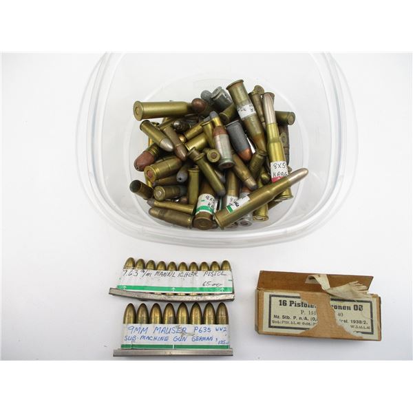 ASSORTED RIFLE/PISTOL AMMO LOT