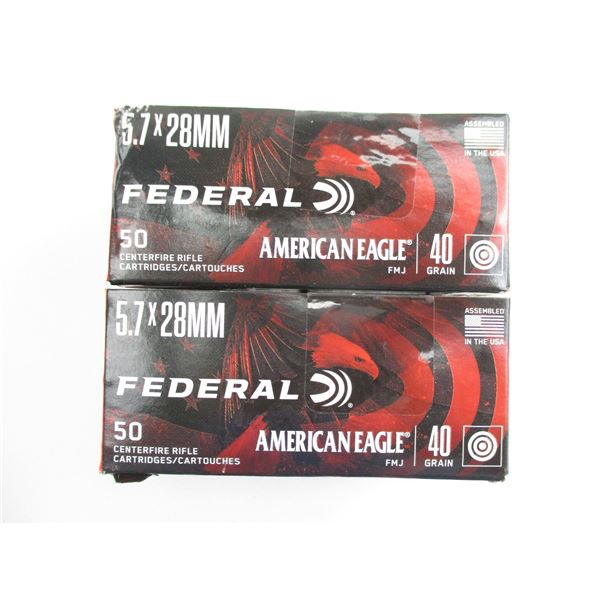 FEDERAL 5.7X28MM AMMO