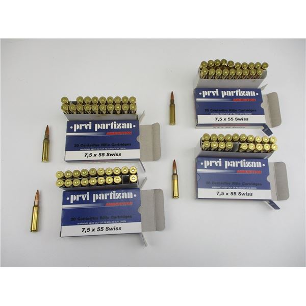 PPU 7.5X55 SWISS AMMO