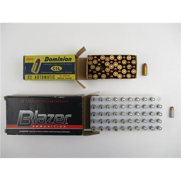 ASSORTED .32 AUTO AND .25 AUTO AMMO