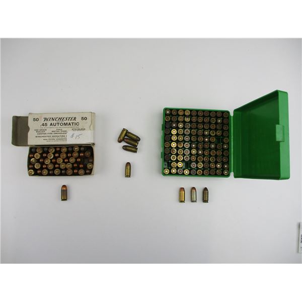 ASSORTED .45 AUTO AMMO