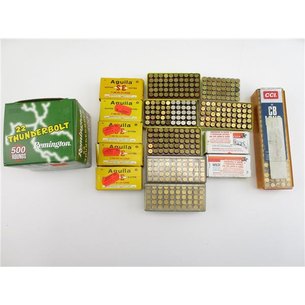 ASSORTED .22 LONG RIFLE AMMO