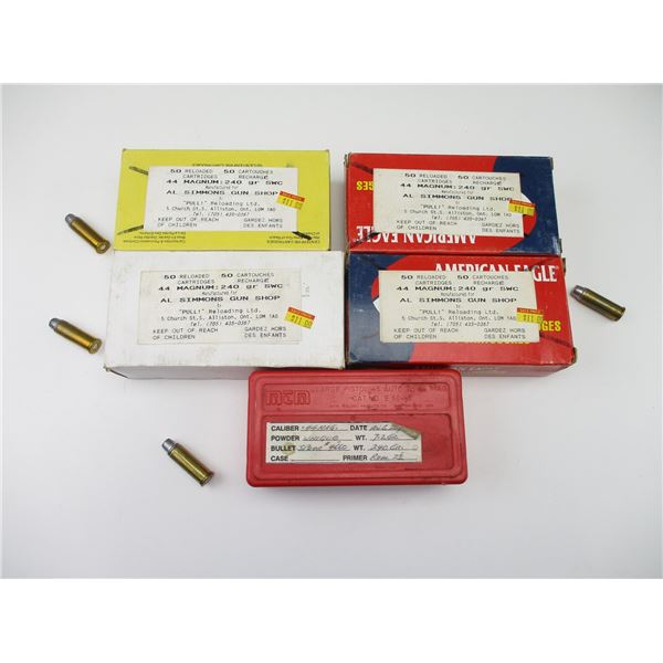 RELOADED .44 MAG AMMO LOT