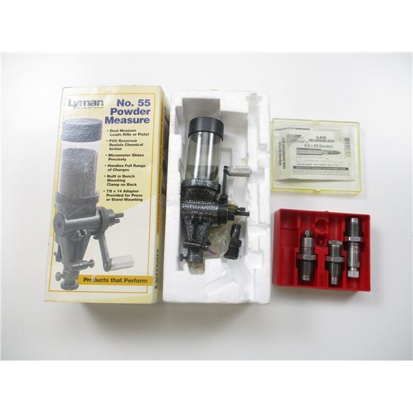 POWDER MEASURE AND RELOADING DIES LOT