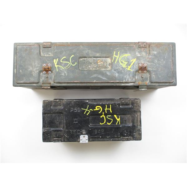 WWII METAL AMMO TIN LOT