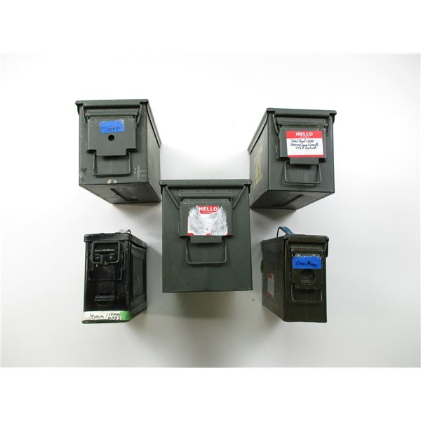 METAL AMMO TIN LOT