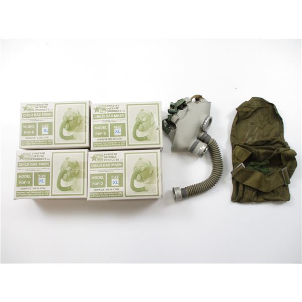 RUSSIAN CHILD GAS MASK LOT