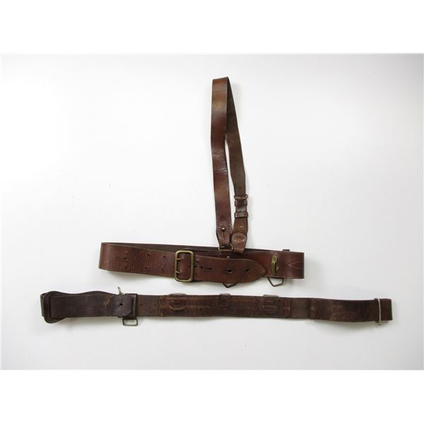 WWI ASSORTED MILITARY BELT LOT