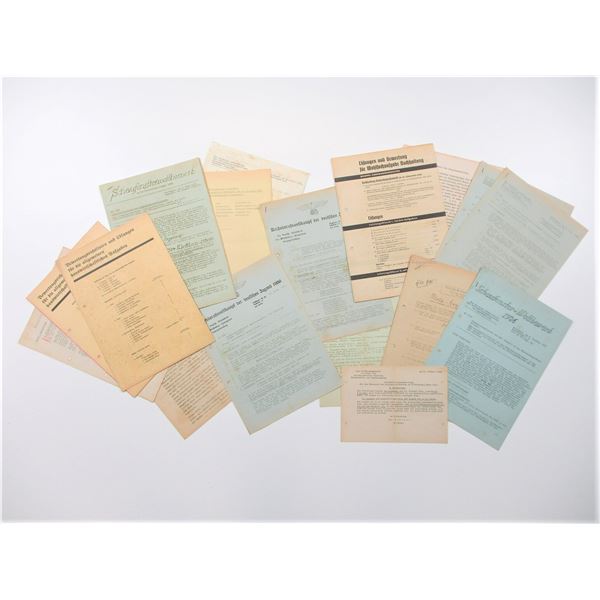 DAF / HITLER YOUTH DOCUMENTS LOT