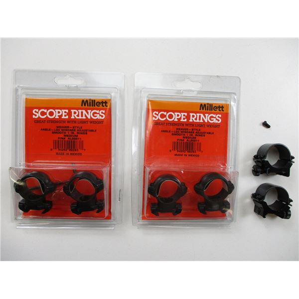 MILLETT 1" SCOPE RINGS ETC