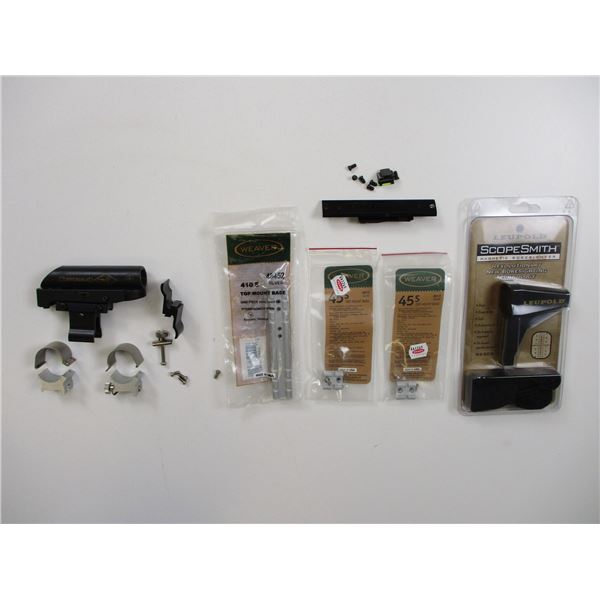 ASSORTED SCOPE RINGS & BASES ETC