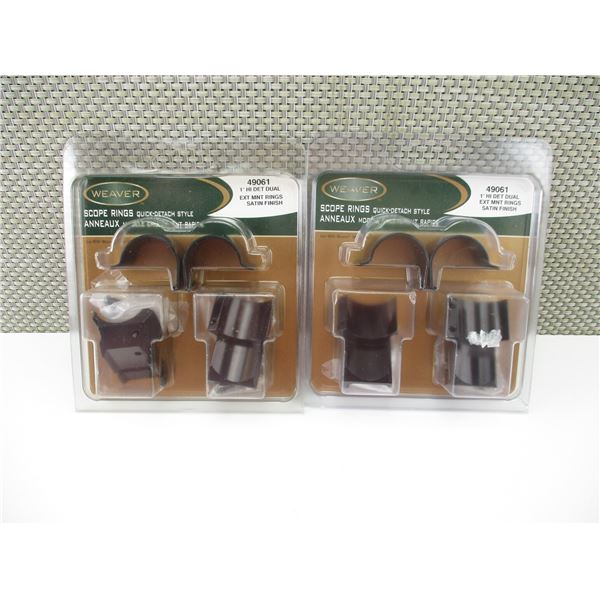 WEAVER SCOPE RINGS
