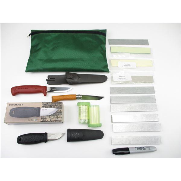 ASSORTED KNIVES & POLISHING KIT