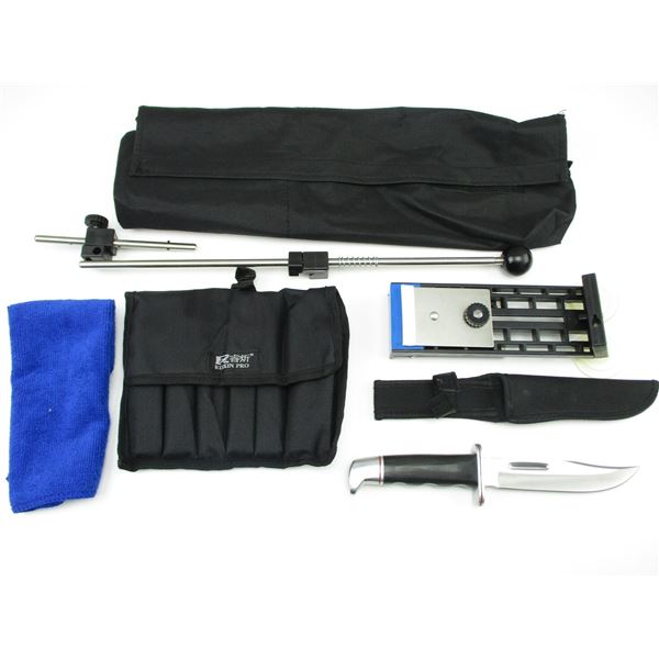 FIXED BLADE WITH SHARPENING TOOL