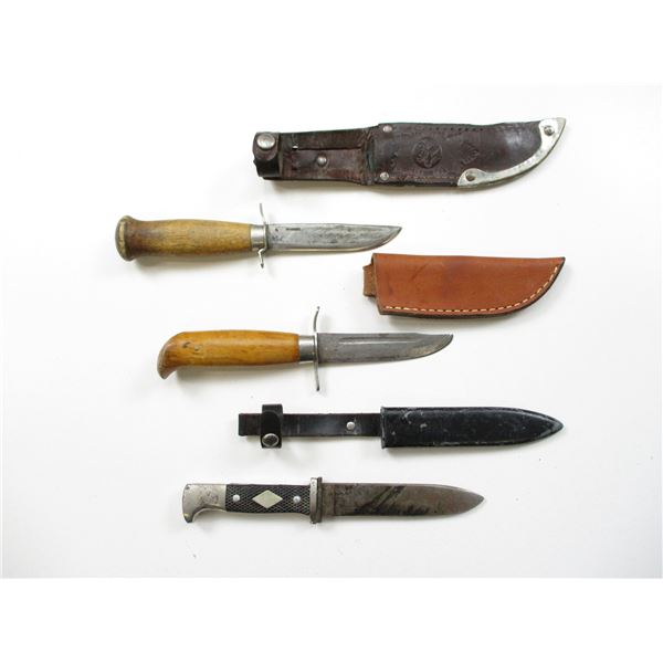 ASSORTED HUNTING KNIVES