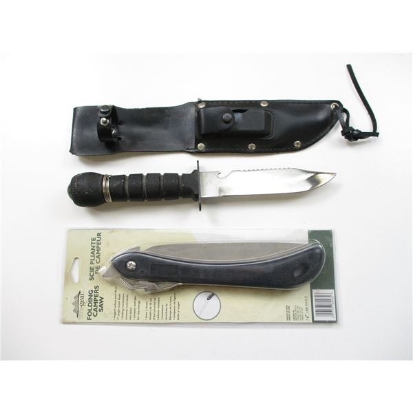 SURVIVAL KNIFE & FOLDING SAW