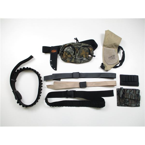 ASSORTED NYLON BELTS & ACCESSORIES