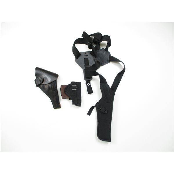 ASSORTED LEATHER & NYLON HOLSTERS