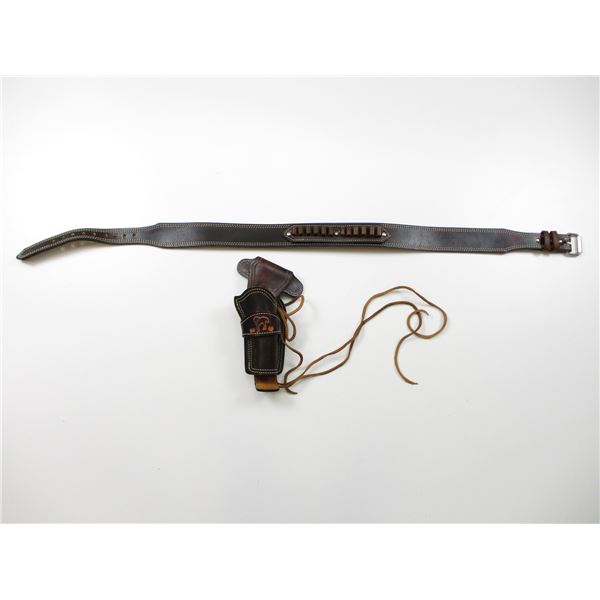 LEATHER HOLSTER & AMMO BELT