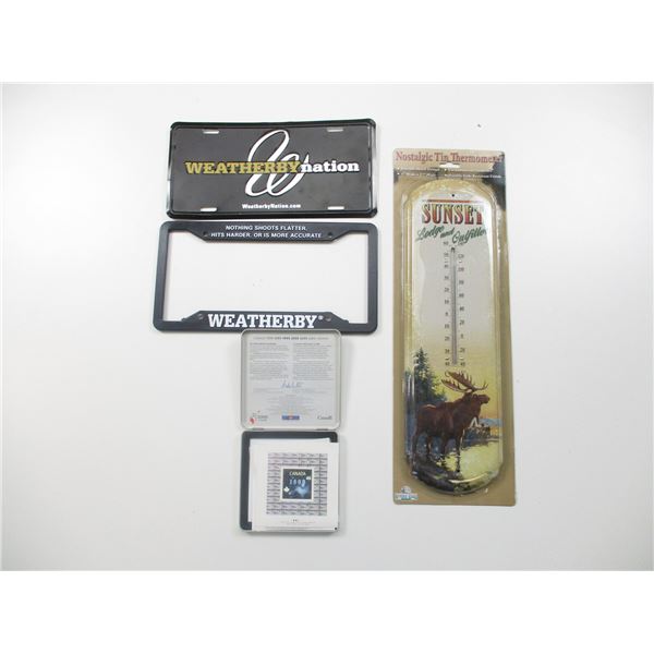 WEATHERBY LICENSE PLATE ETC