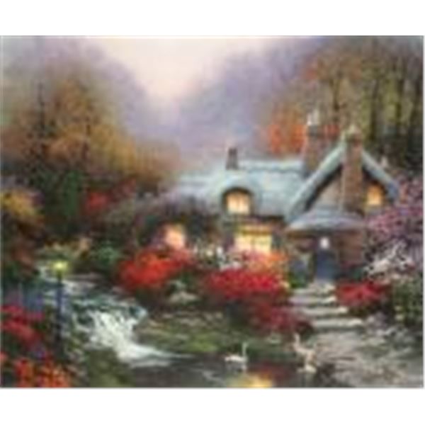 Evening at Swanbrook Cottage by Thomas Kinkade