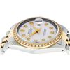 Image 8 : Rolex Mens 2 Tone White Diamond 36MM Oyster Perpetual Datejust Wristwatch