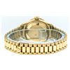 Image 6 : Rolex Ladies 18K Yellow Gold Mother Of Pearl Diamond President Wristwatch