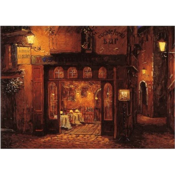 Spanish Balcony by Viktor Shvaiko on canvas