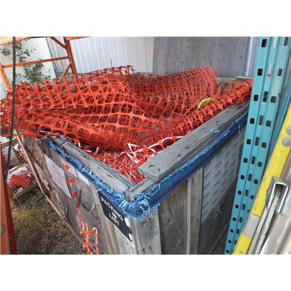 Crate Of Snow Fence